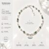 ISLA Moss Agate Pearl Necklace | Self Care Crystal Jewelry for Emotional Balance