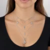 Scale and fit view of the AOI celestial layered necklace