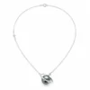AOI Orbit Pearl 925 sterling silver necklace on a white background