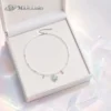 ISLA Freshwater Pearl Charm Necklace | 925 Sterling Silver Pearl Necklace with Colorful Crystal Charms