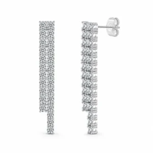 mirlinks-ml-mirri-calm-zircon-ear-01-01-hero MIRLINKS 3mm Crystal Long Drop Earrings | Minimal Zircon Statement Earrings